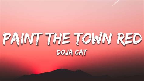 doja cat paint the town red lyrics